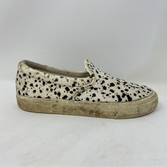 Madewell Sidewalk Slip-On Sneakers in Spatter-Painted Calf Hair shoe size 7 - Picture 7 of 11
